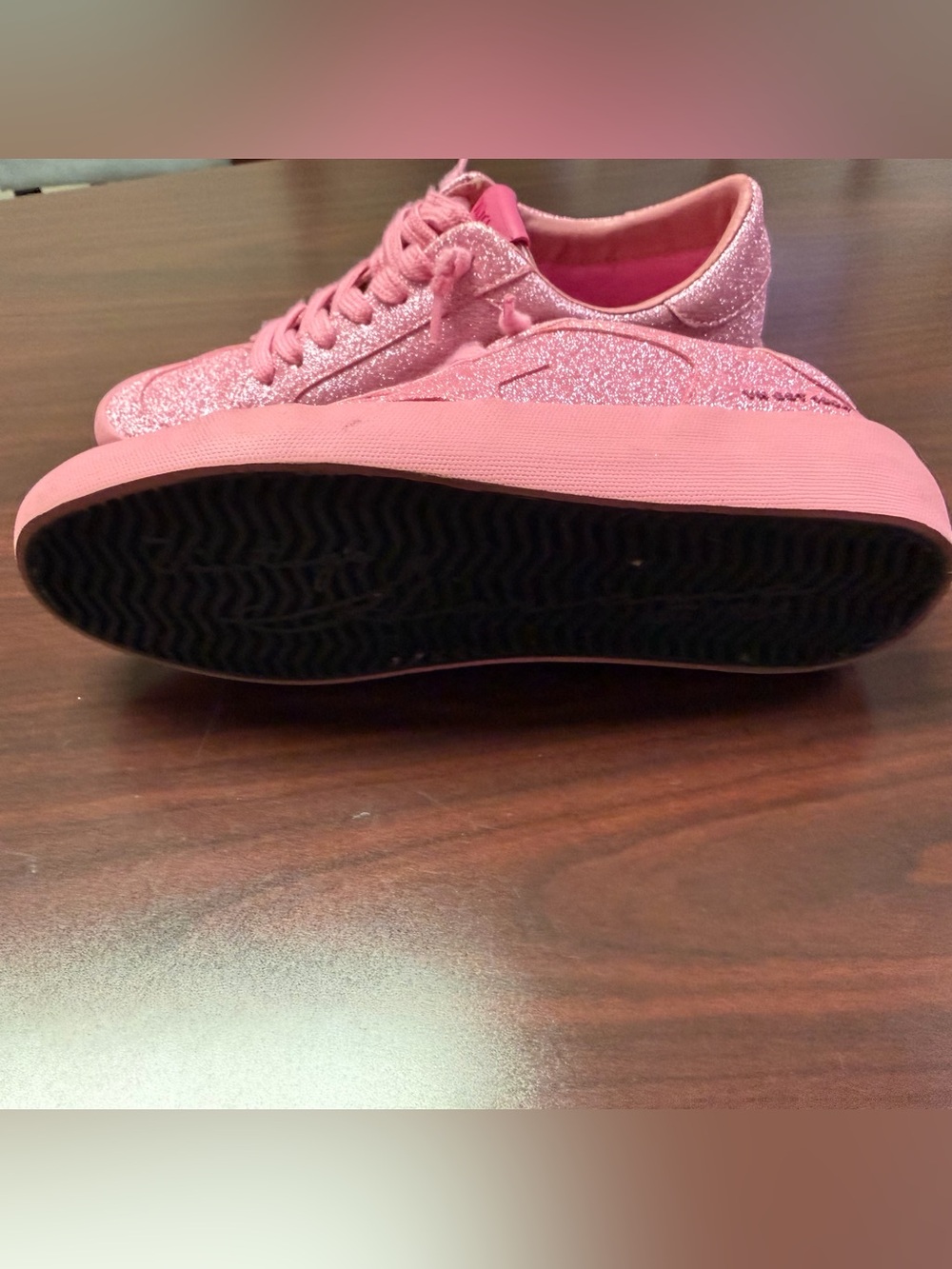 Vintage Havana Pink Glitter Low-Top Sneakers - Picture 4 of 4